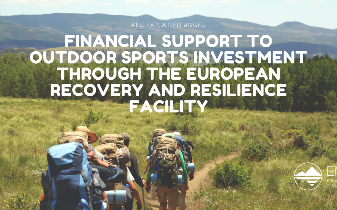 Financial support to Outdoor Sports investment through the European Recovery and Resilience Facility