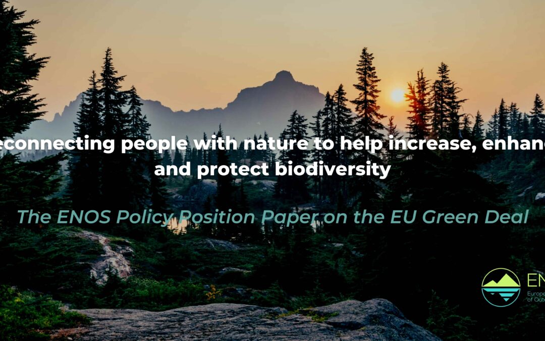 Position Paper, Section 1: Re-connecting people with nature to help to increase, improve and protect biodiversity